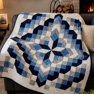 Nana Flower Quilt Pattern: Modern Floral (PDF Pattern)