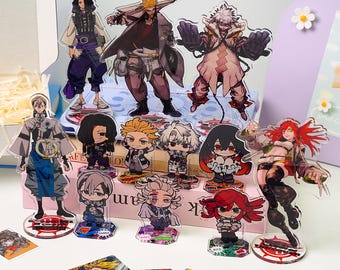 GACHIAKUTA Chibi Acrylic Standee Complete Set | Anime Desk Decor Collectible for Fans