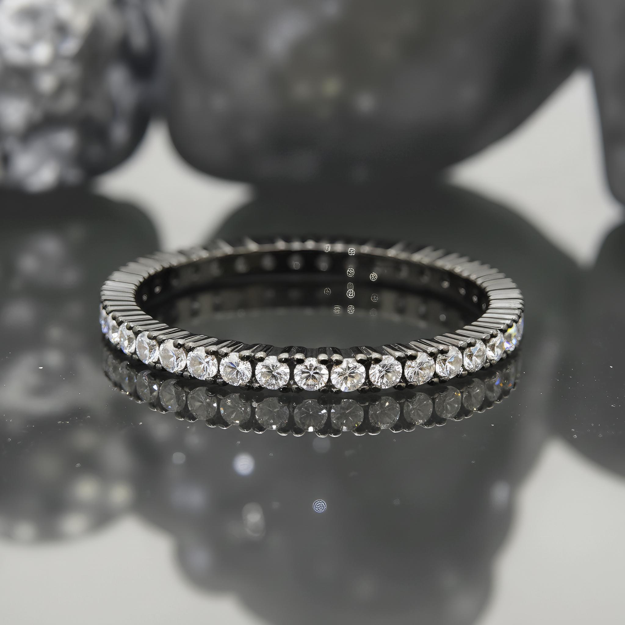 Bague Vintage Argentée Rhodiée Pavée De Marcassites - Taille 49, Alliage, Parfait état, Années 2000