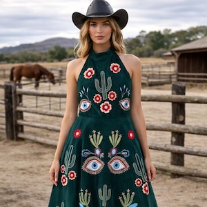 Emerald Green Cowgirl Outfit - Etsy Emerald Green Cowgirl Outfit - Etsy