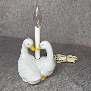 Ceramic Goose Lamp - Etsy