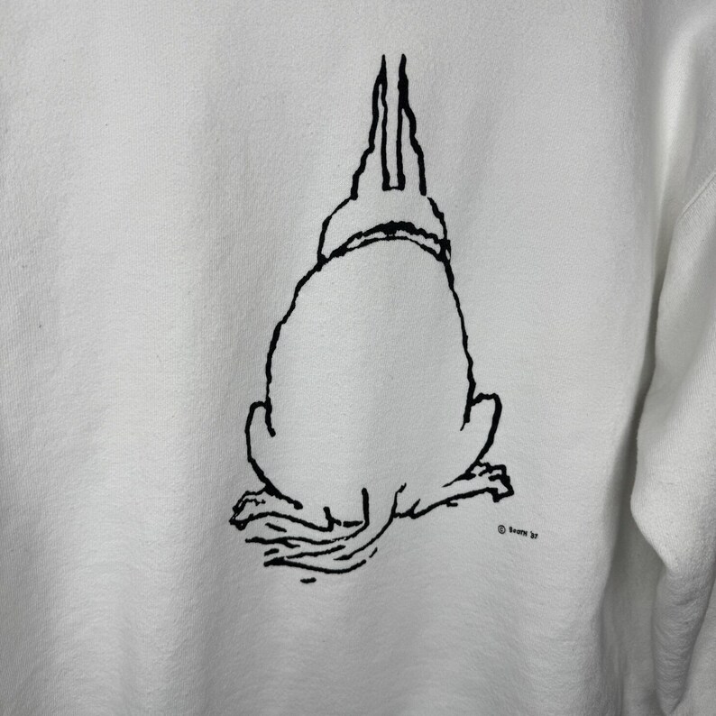 Vintage 80's 90's The New Yorker Magazine Dog Crewneck Sweatshirt Size XL image 9