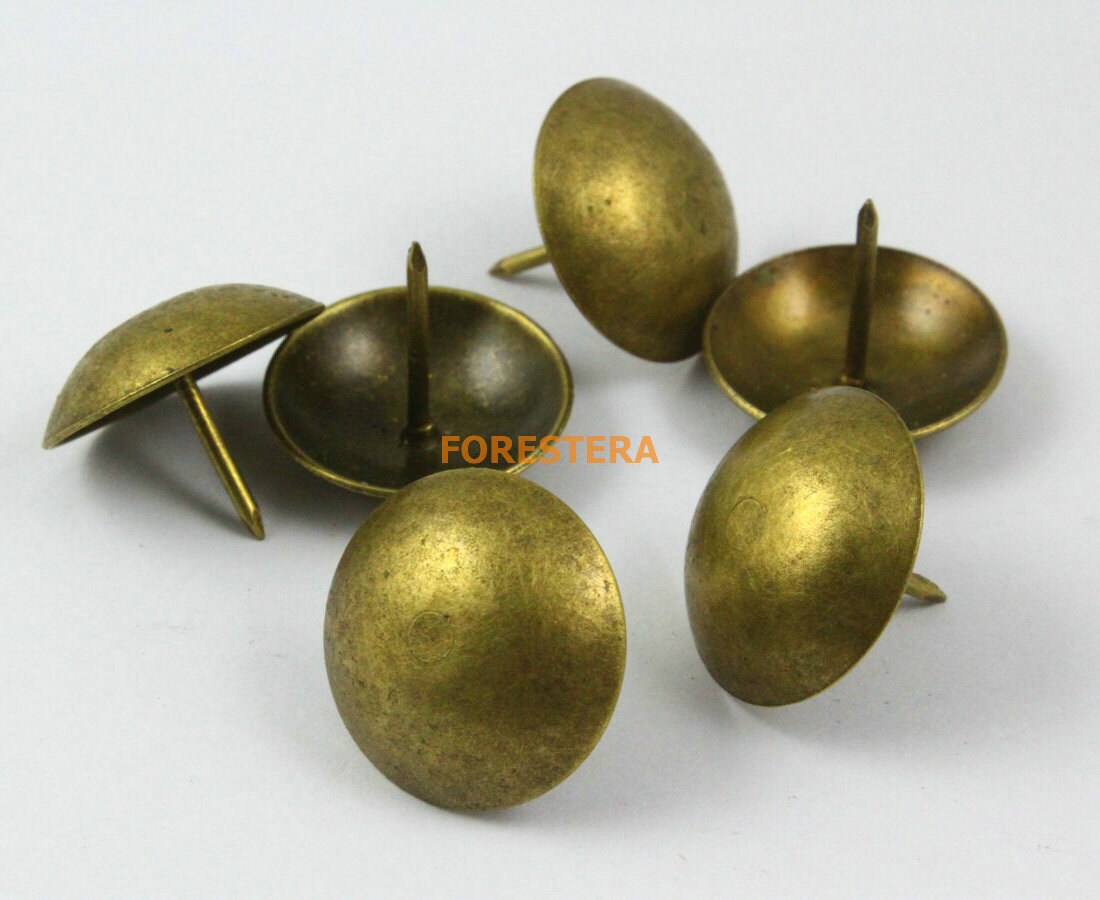 50pcs 22mm Antique Brass Upholstery Tacks Nails TN20 Etsy