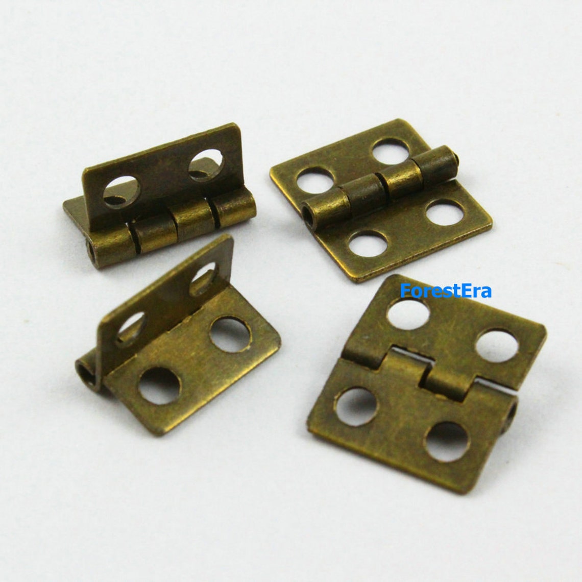 20Pcs Antique Brass Hinge Small Hinge Box Hinge 13x12mm Etsy