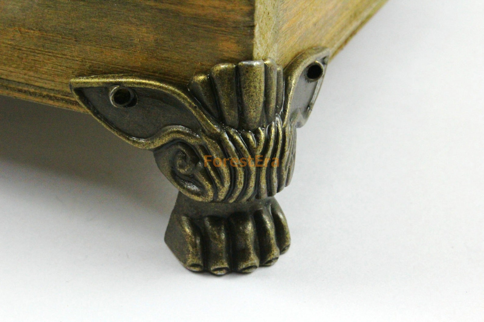 4pcs Antique Brass Jewelry Box Feet Animal Box Leg 47x39mm Etsy