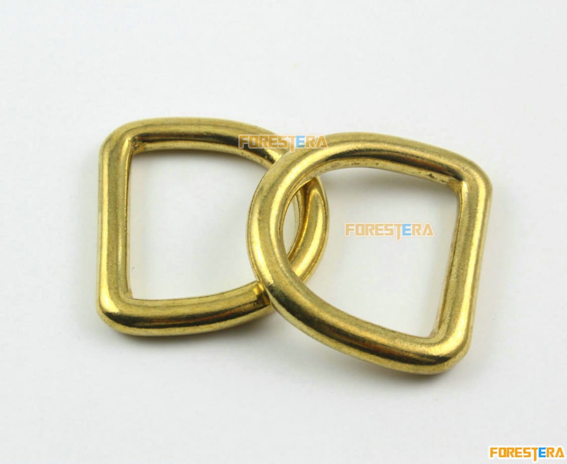 8 Pieces 25mm Solid Brass D Ring for Purse Bag Handbag Strap Etsy