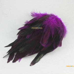 100 Pieces Purple Feather 6-12CM (YM432)