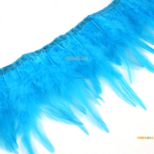 1 Yard Blue Feather Trim (YM194)
