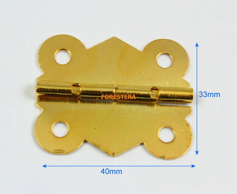 10pcs Gold Small Hinge Box Hinge 40x33mm HINGE19 Etsy