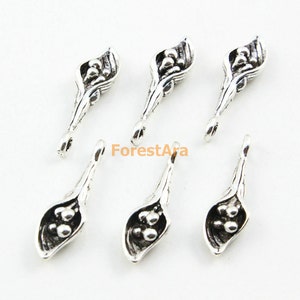 30Pcs Antique Silver sea snail  Charm sea snail Pendant 25x8mm (PND932)