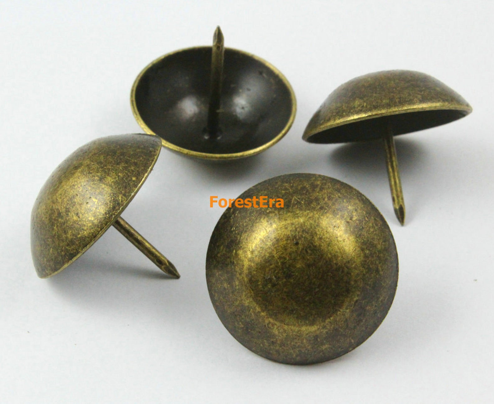 30pcs 30mm Antique Brass Upholstery Tacks Nails TN22 Etsy