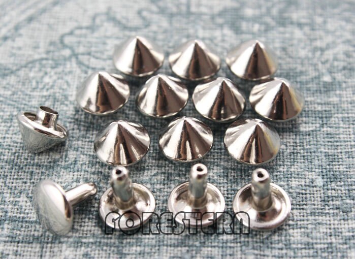 300pcs 9mm Silver Conical Rapid Rivet Studs SCRI09 Etsy