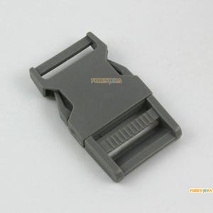 5 Pieces 25mm Gray Plastic Side Quick Release Buckle Clip for Backpack Bag (SLCK25-8)