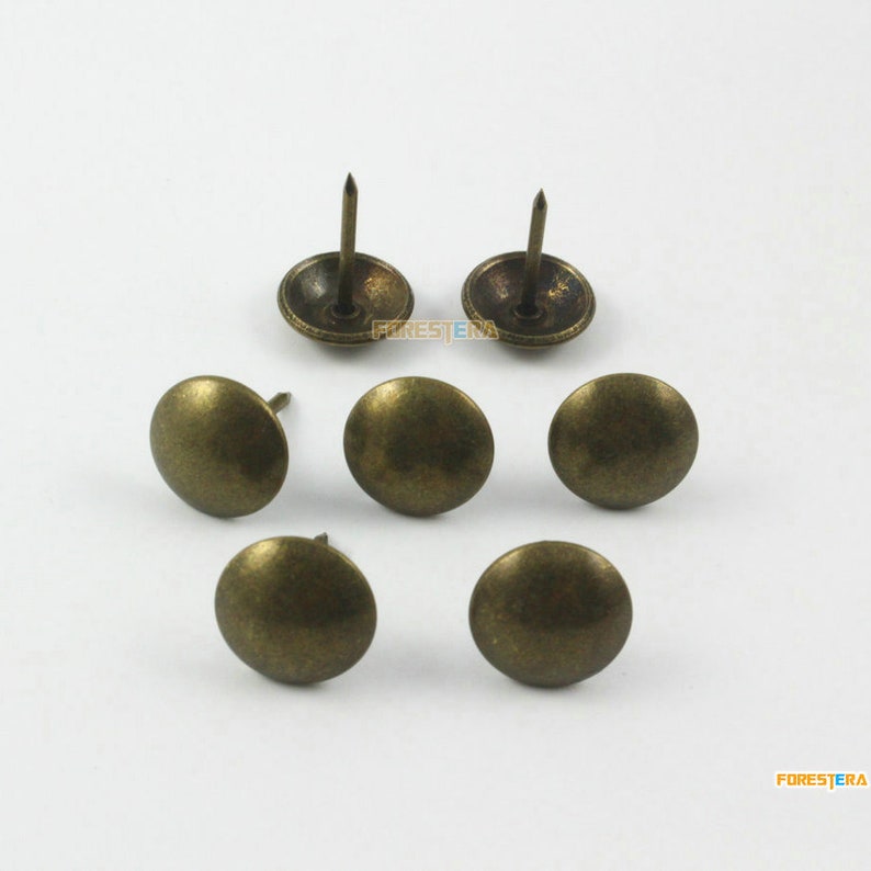 100pcs 13mm Antique Brass Upholstery Tacks Nails TN15 Etsy