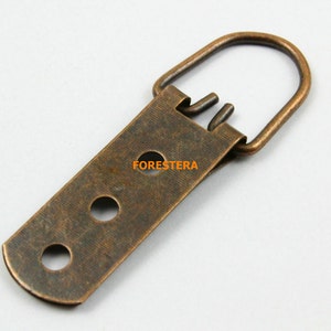 25Pcs Antique Copper Photo Frame Hook Hanging Photo Frame Hanger (PFH60x15)