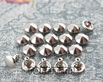 100Pcs 7mm Silver Conical Rapid Rivet Studs (SC-RI07)