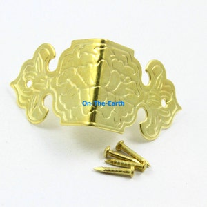 4 unids oro joyería caja esquina decoración esquina protección 25mm (BOXC22)