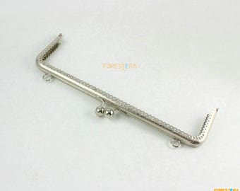 1Pcs Silver Purse Frame Bag Frame Handbag Frame 25CM (KJJ58)