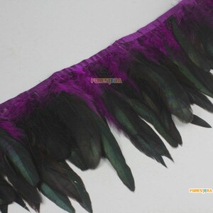 1 Yard Purple Feather Trim (YM423)