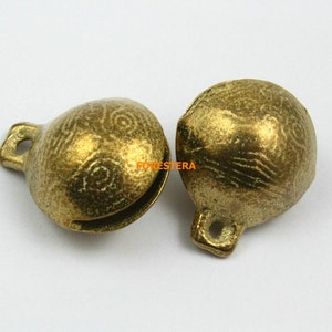 5Pcs 25mm Brass Tiger Bell Big Jingle Bell Pet Bell (HTLD25)