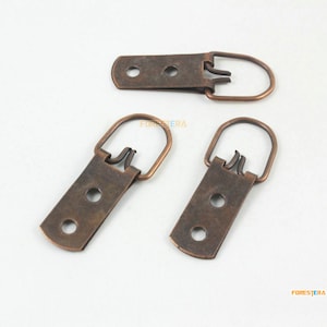 20Pcs Antique Copper Photo Frame Hook Hanging Photo Frame Hanger (PFH52X13)