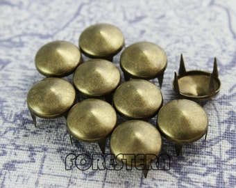 300 Pcs 12mm Antik Messing CONE Ohrstecker Metall Ohrstecker (BC12)