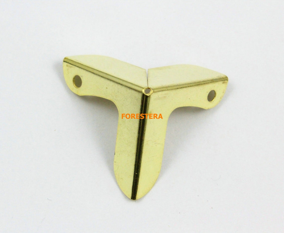 Lot De 12 Protecteurs D'angles Argentés Pour Boîte à Bijoux - Mini 0.87 Inch, Métal, Neufs