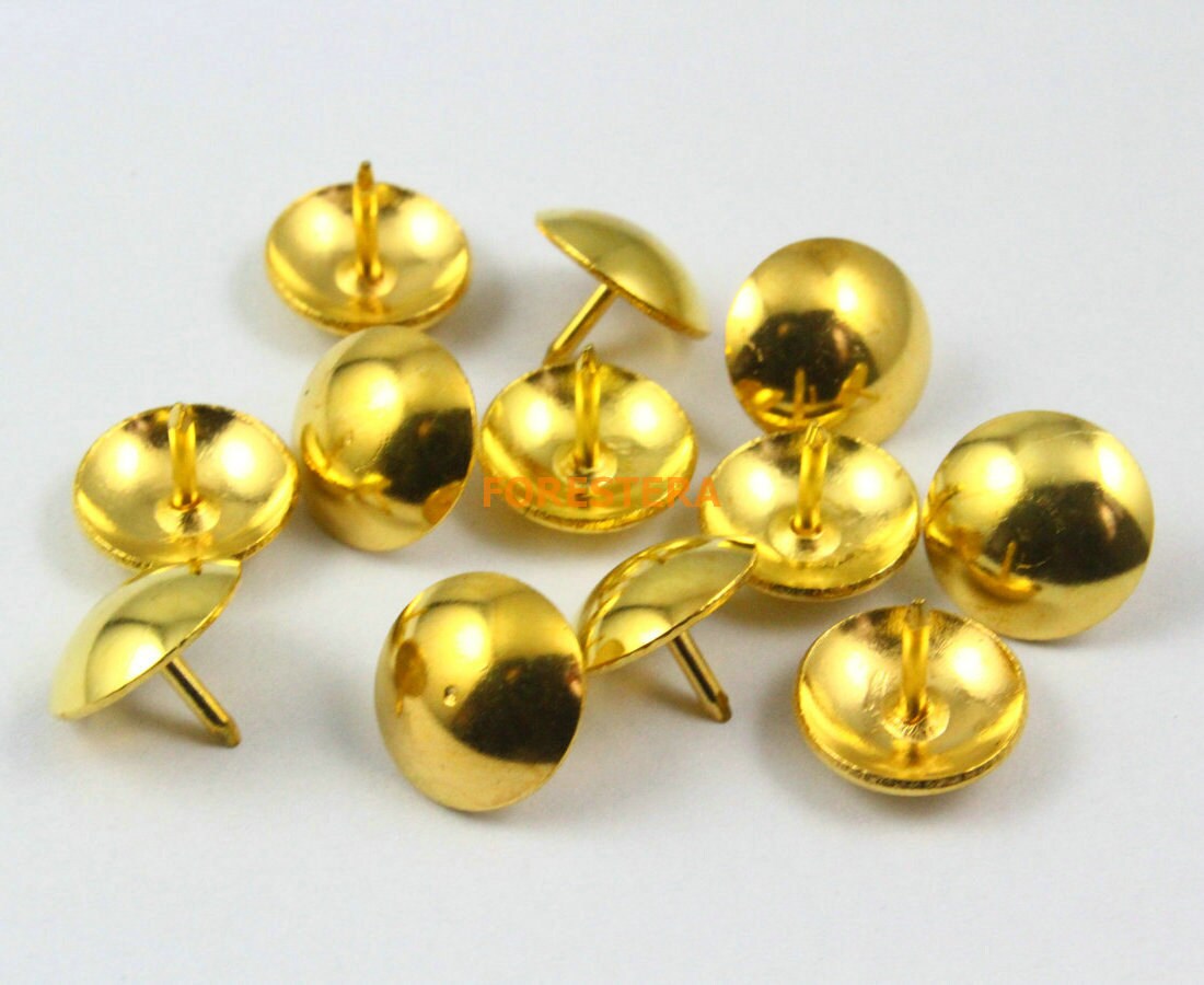 100pcs 10mm Gold Upholstery Tacks Nails TN28 Etsy
