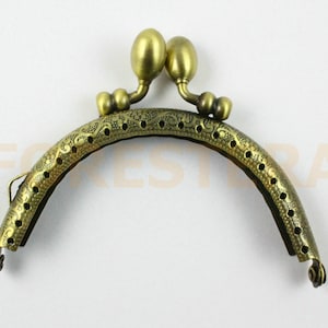 1Pcs Purse Frame 8.5CM Antique Brass Bag Purse Frame Handbag Frame (KJ80)