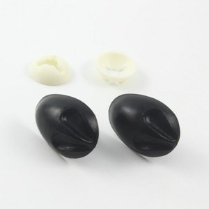 30 Stück 30x20mm schwarz Koala Nase, Safety Animal Puppe Nase, kommen mit 30 Stück Waschmaschine (WWBZ04)