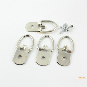 10Pcs Silver Photo Frame Hook Hanging Photo Frame Hanger 16x45mm (SPFH45X16)