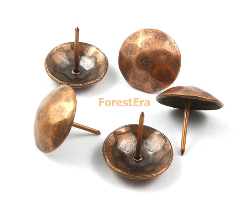 50pcs 25x25mm Antique Copper Upholstery Tacks Nails TN57 Etsy