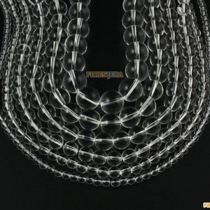 6mm Clear Glass Bead White Glass Bead for Jewelry (BEAD-A05-6)