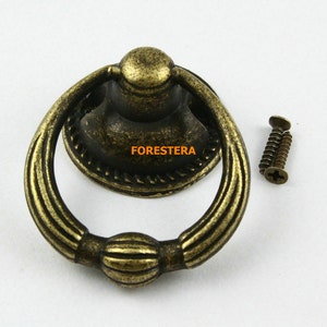 1Pcs Dresser Handle Drawer Knob Pull Cabinet Cupboard Handle Knob Antique Brass Decorative Furniture Knob 45x57mm (HD58)