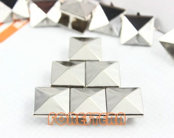 15mm Silver Pyramid Stud Punk Rock Leathercraft Stud (SP15)