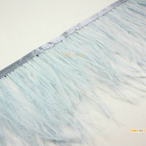 1 Yard Light Blue Feather Trim (YM257)