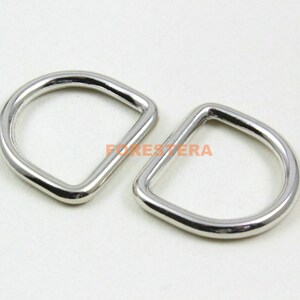 10Pcs D Ring Metal D Ring Inner Diameter 20mm (G5010)