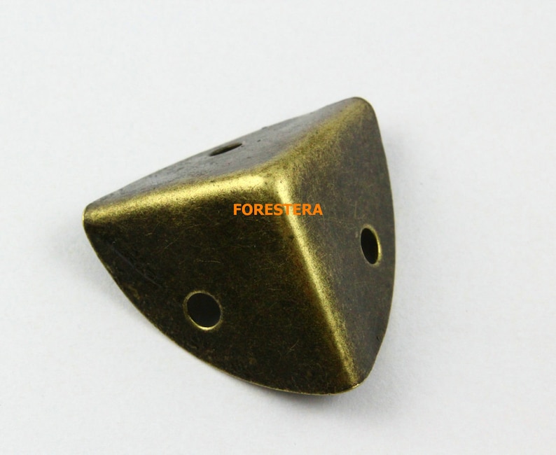 4pcs Antique Brass Jewelry Box Corner Decoration Corner Etsy