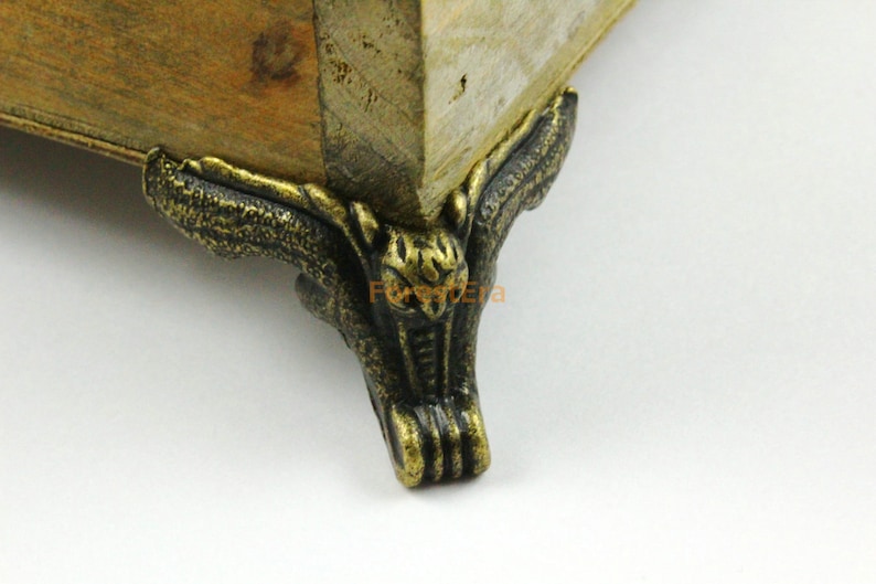 4pcs Antique Brass Jewelry Box Feet Animal Box Leg Case Feet Etsy