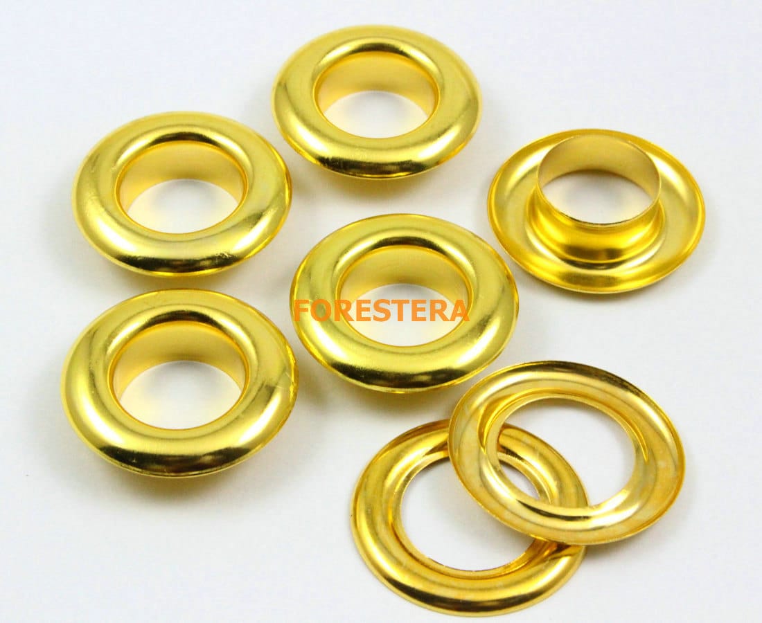 50pcs 27mm Gold Round Grommet Eyelet Big Grommet 27mm X 15mm Etsy