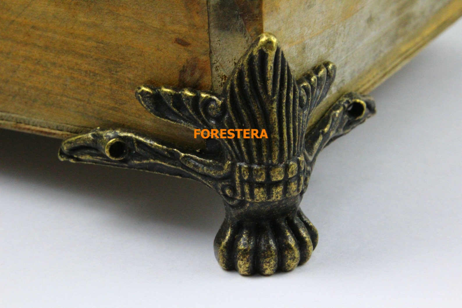 4pcs Antique Brass Jewelry Box Feet Animal Box Leg 61x41mm Etsy