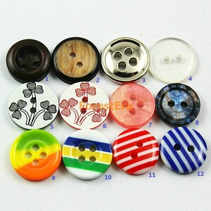 1 Satz 280 Stück Mix Kunststoff Knöpfe Candy Colors Buttons (ZH35)