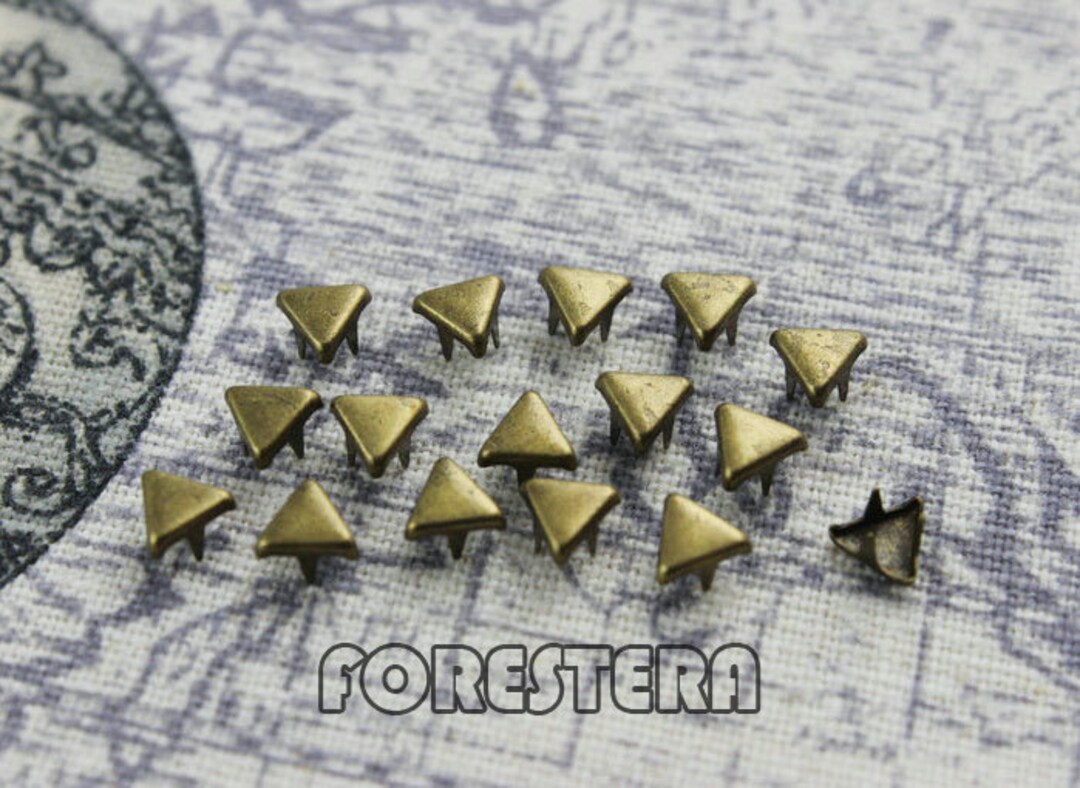 50pcs 5mm Antique Brass Triangle Studs Small Studs(bft05) - Etsy