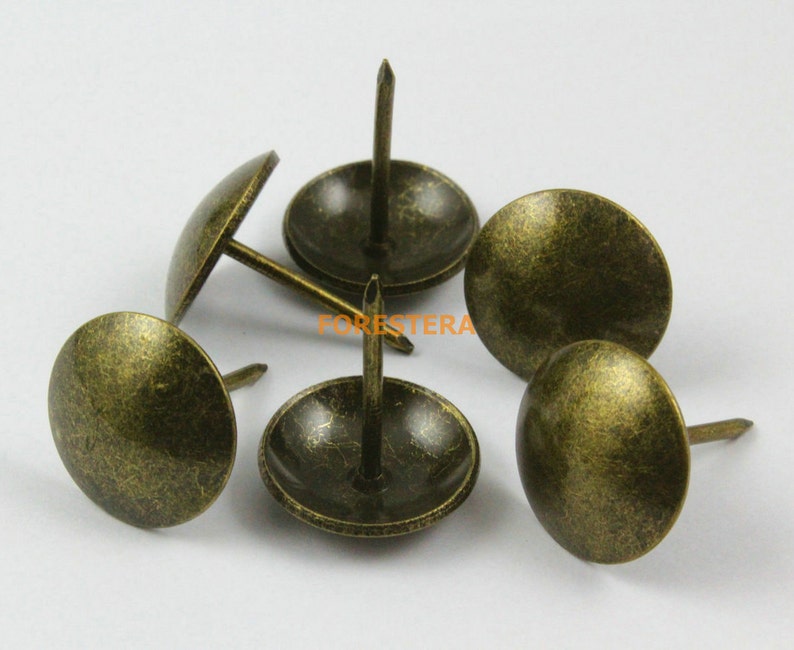 100pcs 20mm Antique Brass Upholstery Tacks Nails TN26 Etsy