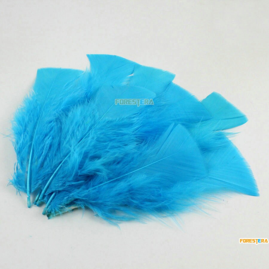 50 Pieces Lake Blue Feather 8-15cm (YM506) - Etsy
