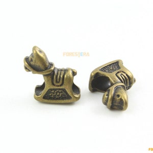 20 Stücke antike Messing Pferd Armband Perle Pferd Kette Perle Pferd Perle 14x15mm (PND1176)