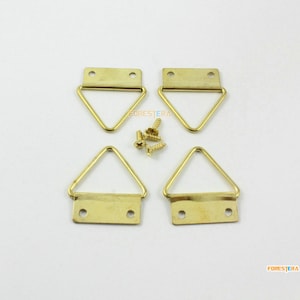 10Pcs Gold Photo Frame Hook Hanging Photo Frame Hanger 24x30mm (GPFH24mm)