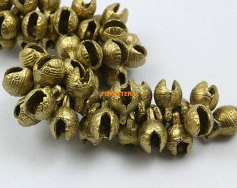 50Pcs 9mm Brass Tiger Bell Jingle Bell Pet Bell (HTLD9)