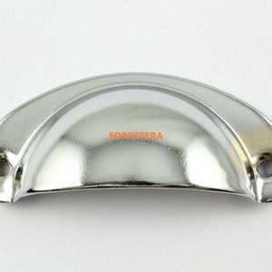 1Pcs Dresser Handle Drawer Knob Pull Cabinet Cupboard Handle Knob Silver Decorative Furniture Knob 82x35mm (HD57)