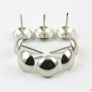 100Pcs 14x20mm Silver Upholstery Tacks Nails (TN63)